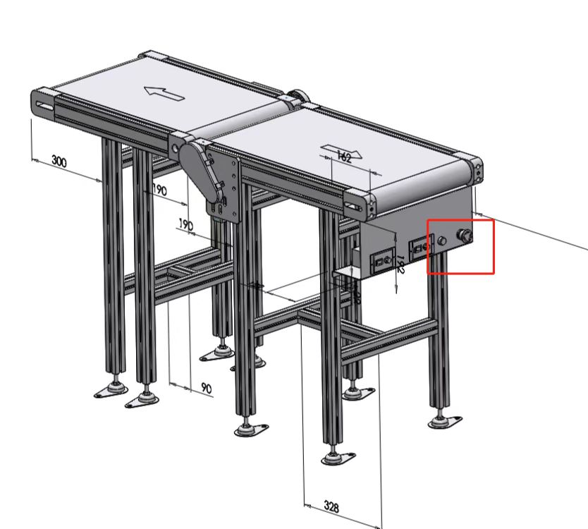 反向雙排皮帶輸送機(jī)