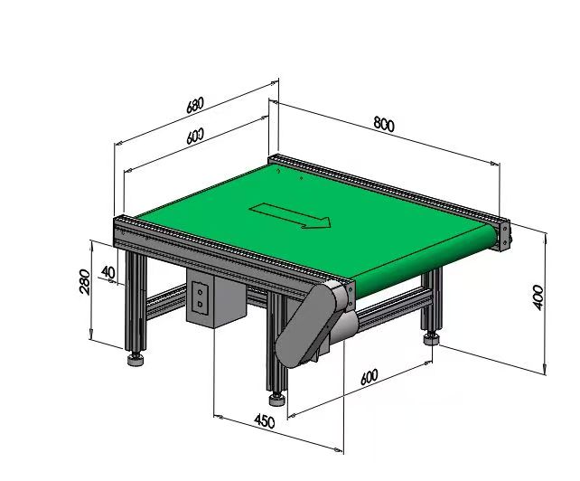 皮帶輸送機(jī)流水線(xiàn)