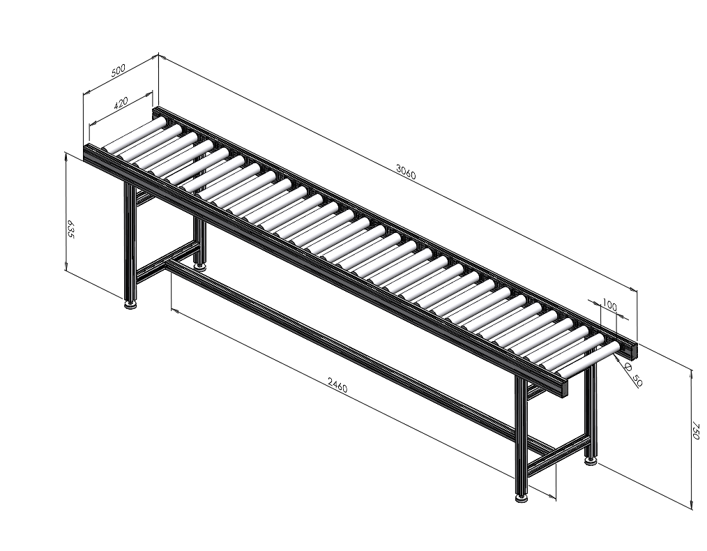 無(wú)動(dòng)力滾筒線(xiàn)輸送機(jī)流水線(xiàn)