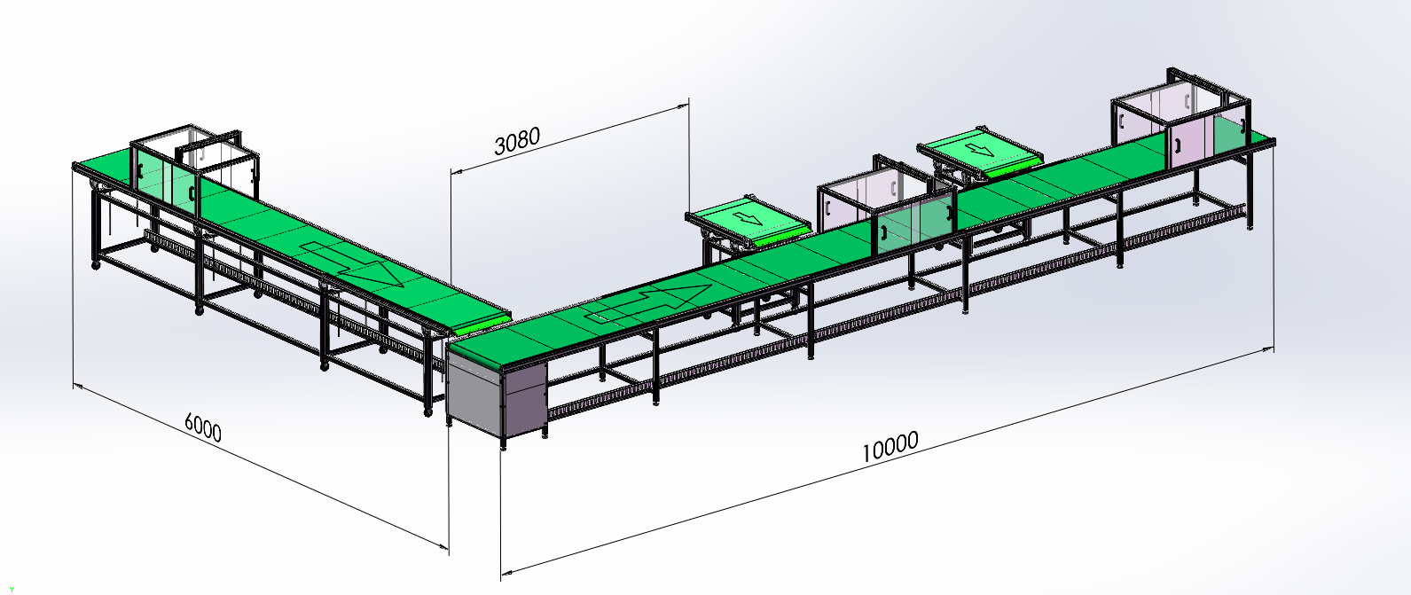 16米流水線(xiàn)輸送機(jī)