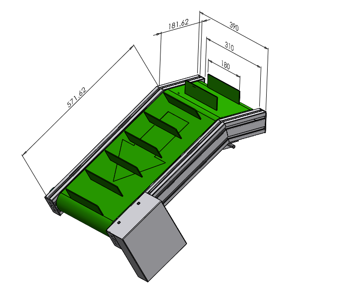 小型爬坡平臺流水線